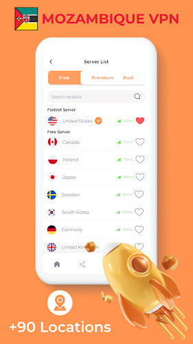 Schermata Mozambique VPN - Private Proxy 1