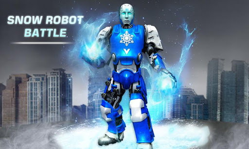 Ice Superhero Flying Robot - F 스크린샷 0