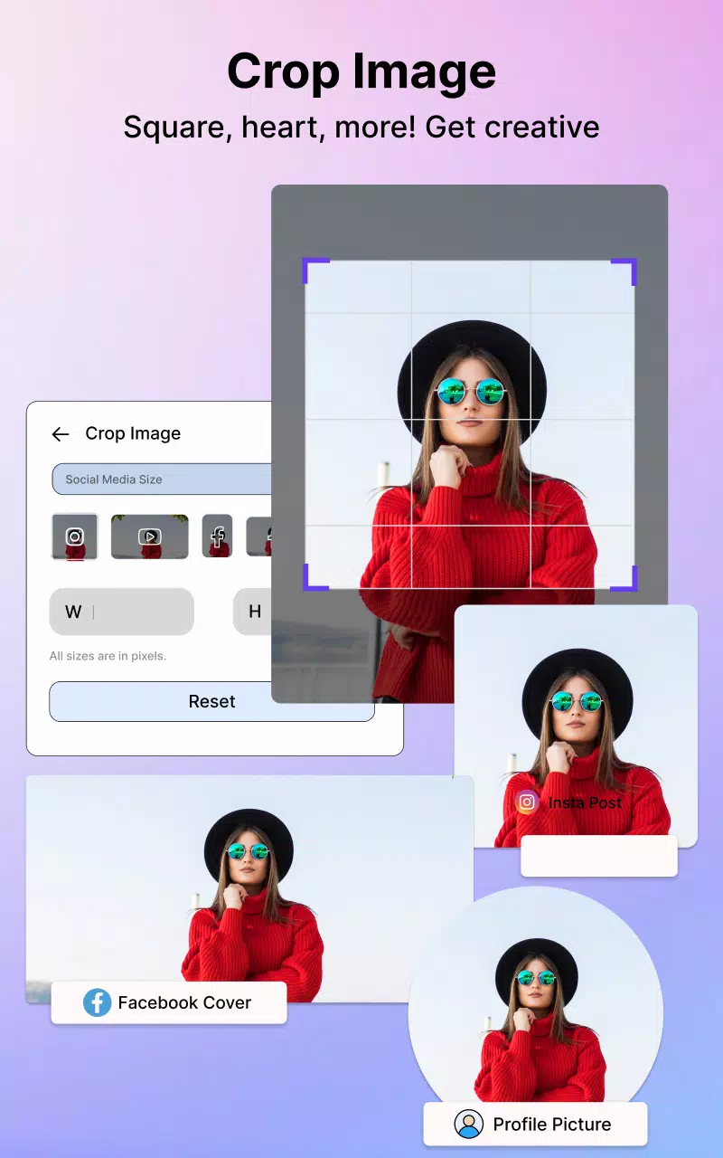 Image Crop - Compress, Resizer Capture d'écran 1