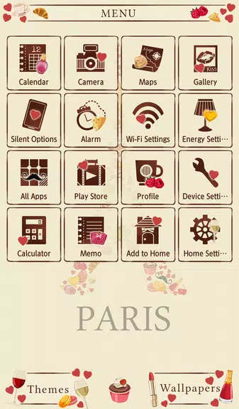 Sweet Paris Theme Captura de pantalla 1