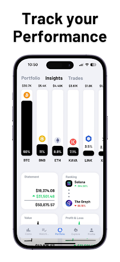 Coin Portfolio Crypto Tracker Скриншот 2