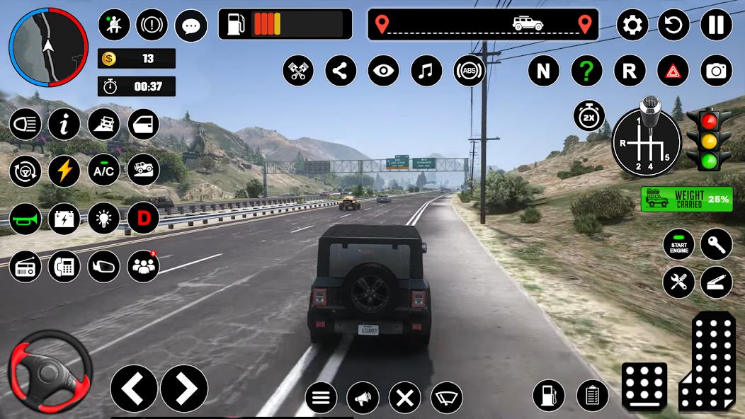 Offroad Jeep Driving & Parking Mod स्क्रीनशॉट 0