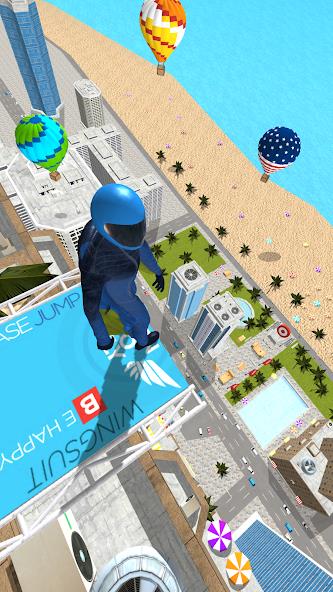 Base Jump Wing Suit Flying Mod スクリーンショット 1