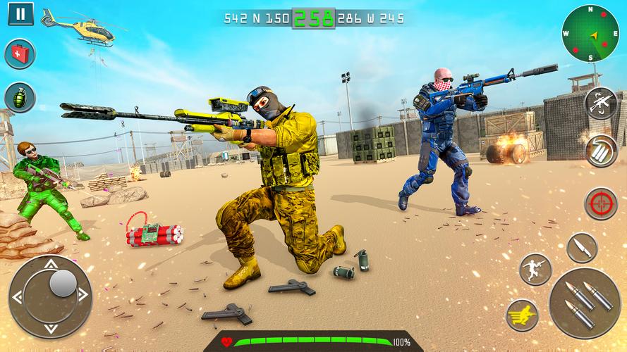 FPS槍射擊遊戲離線：槍遊戲 - 陸軍遊戲應用截圖第3張