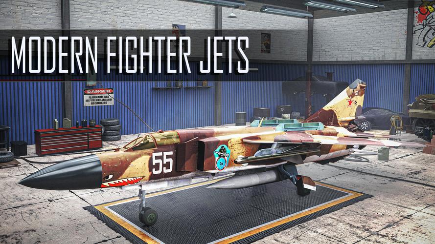 Jet Fighter: Sky Combat 3D Capture d'écran 2