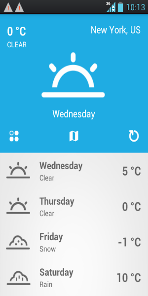 Schermata Savannah Weather Forecast 1
