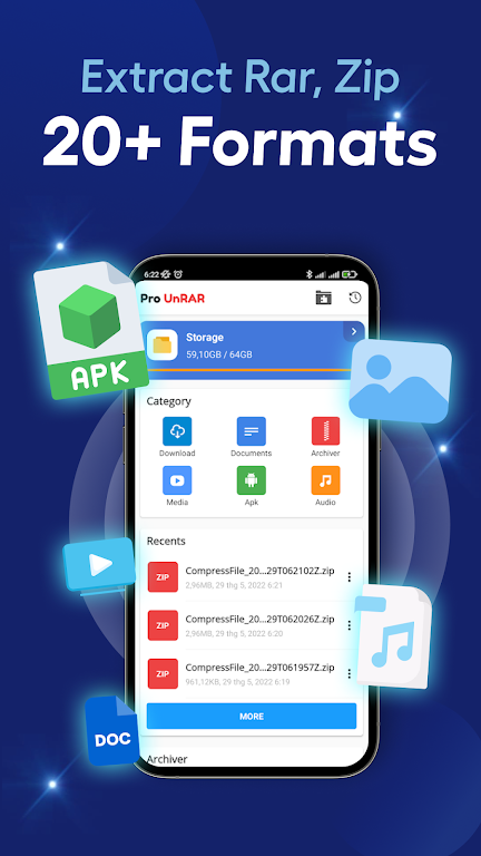 Pro 7-Zip, Unzip Rar Extractor Captura de pantalla 2