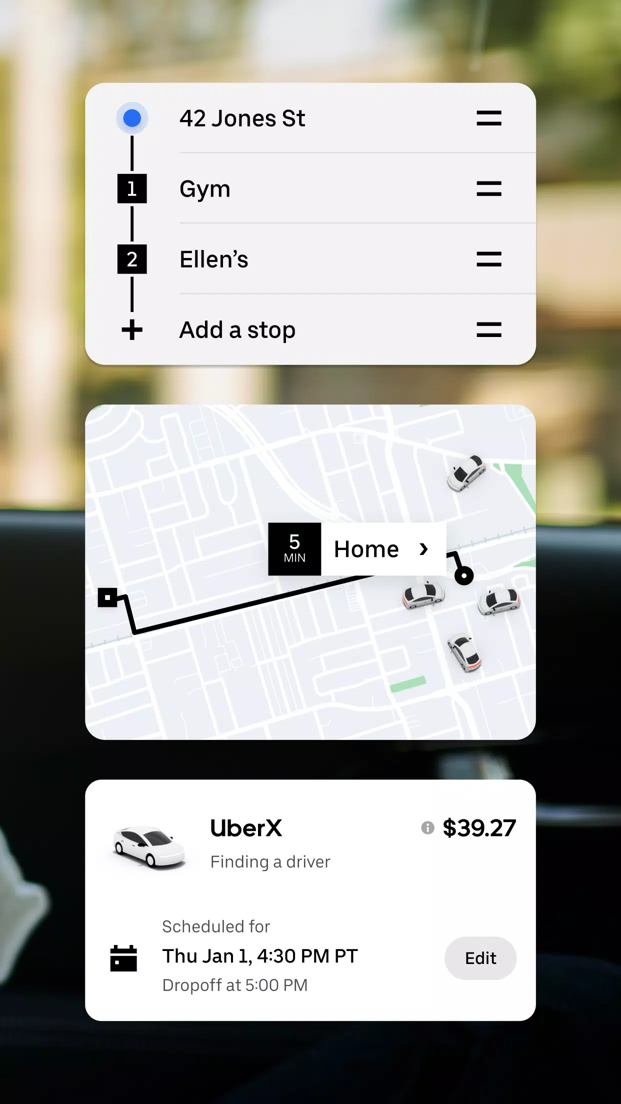 Uber Tangkapan skrin 1