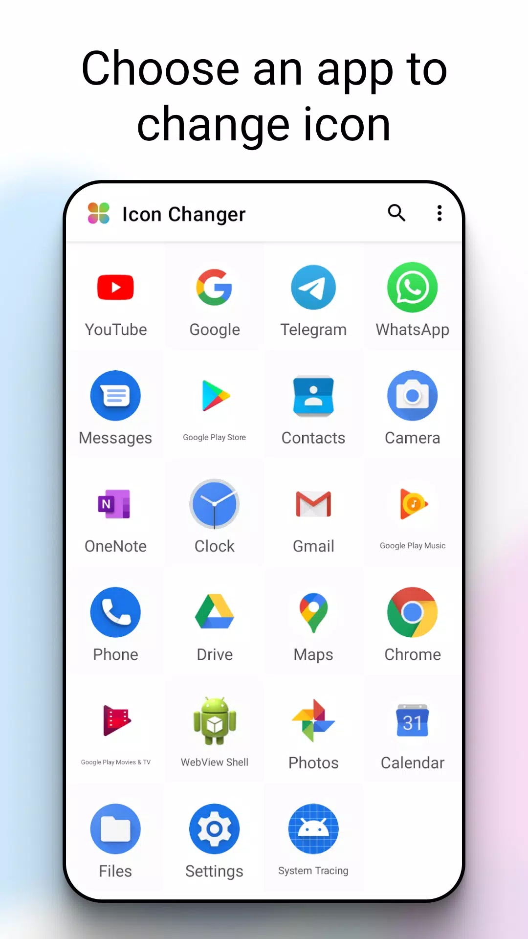 Icon Changer ภาพหน้าจอ 1