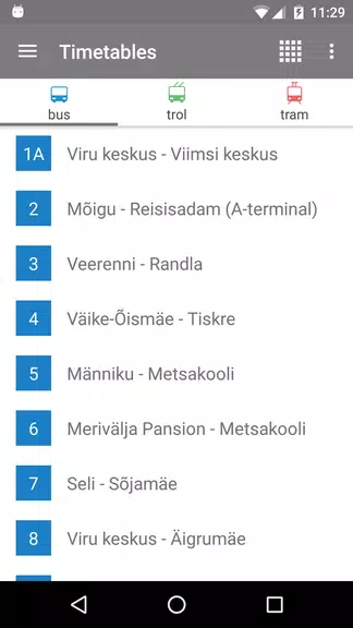 Tallinn Transport - timetables ภาพหน้าจอ 0