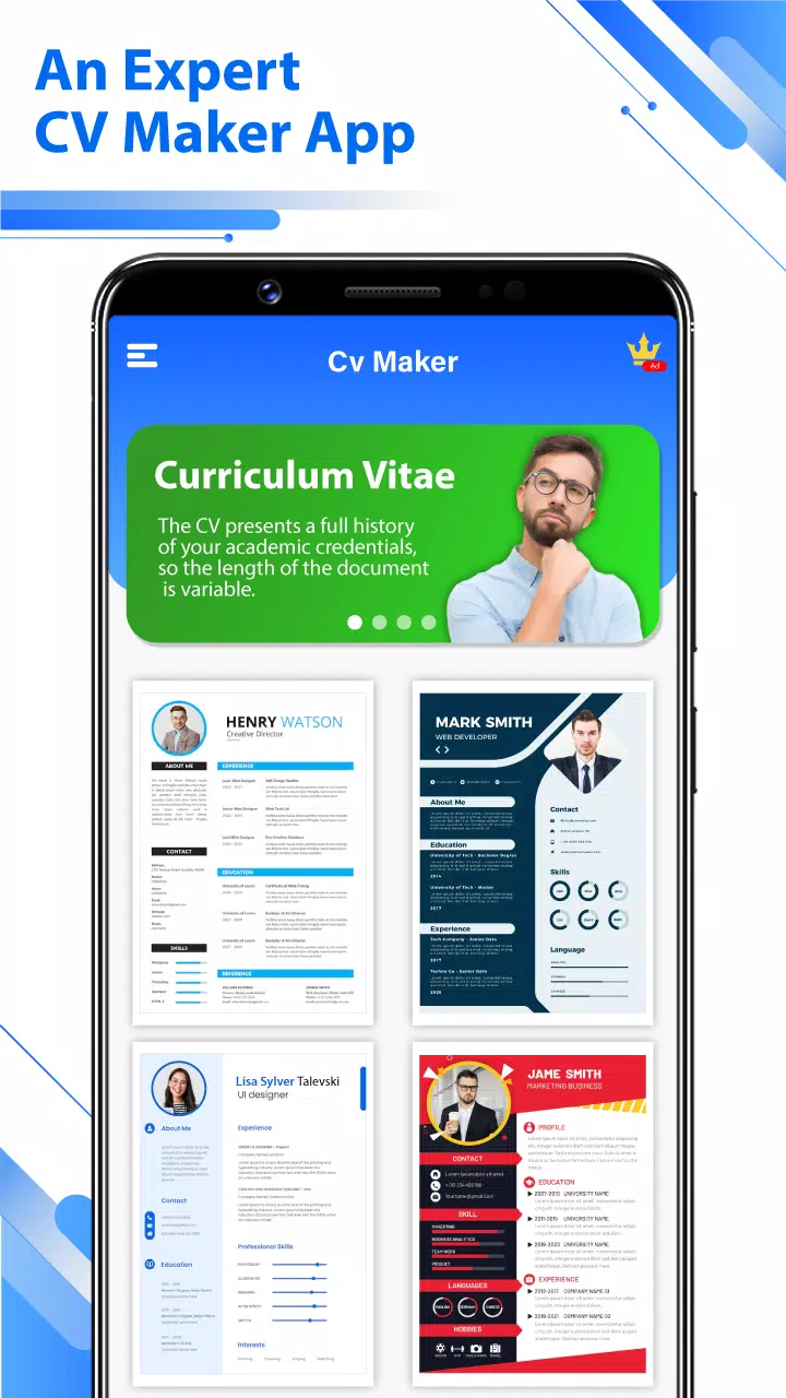 Resume Builder - PDF CV Maker Ảnh chụp màn hình 3
