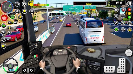 Grand City Racing Bus Sim 3D Tangkapan skrin 3