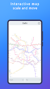 Delhi metro map Schermafbeelding 1