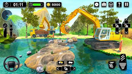 Heavy Sand Excavator 3D Sim Captura de pantalla 1