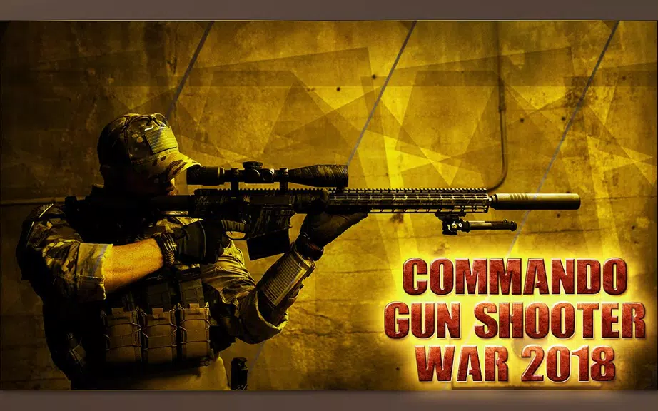 Commando Gun Shooter War 2018 スクリーンショット 0