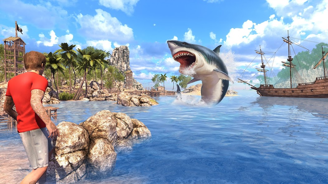 Angry Shark Games: Game 2024 Mod Captura de pantalla 0