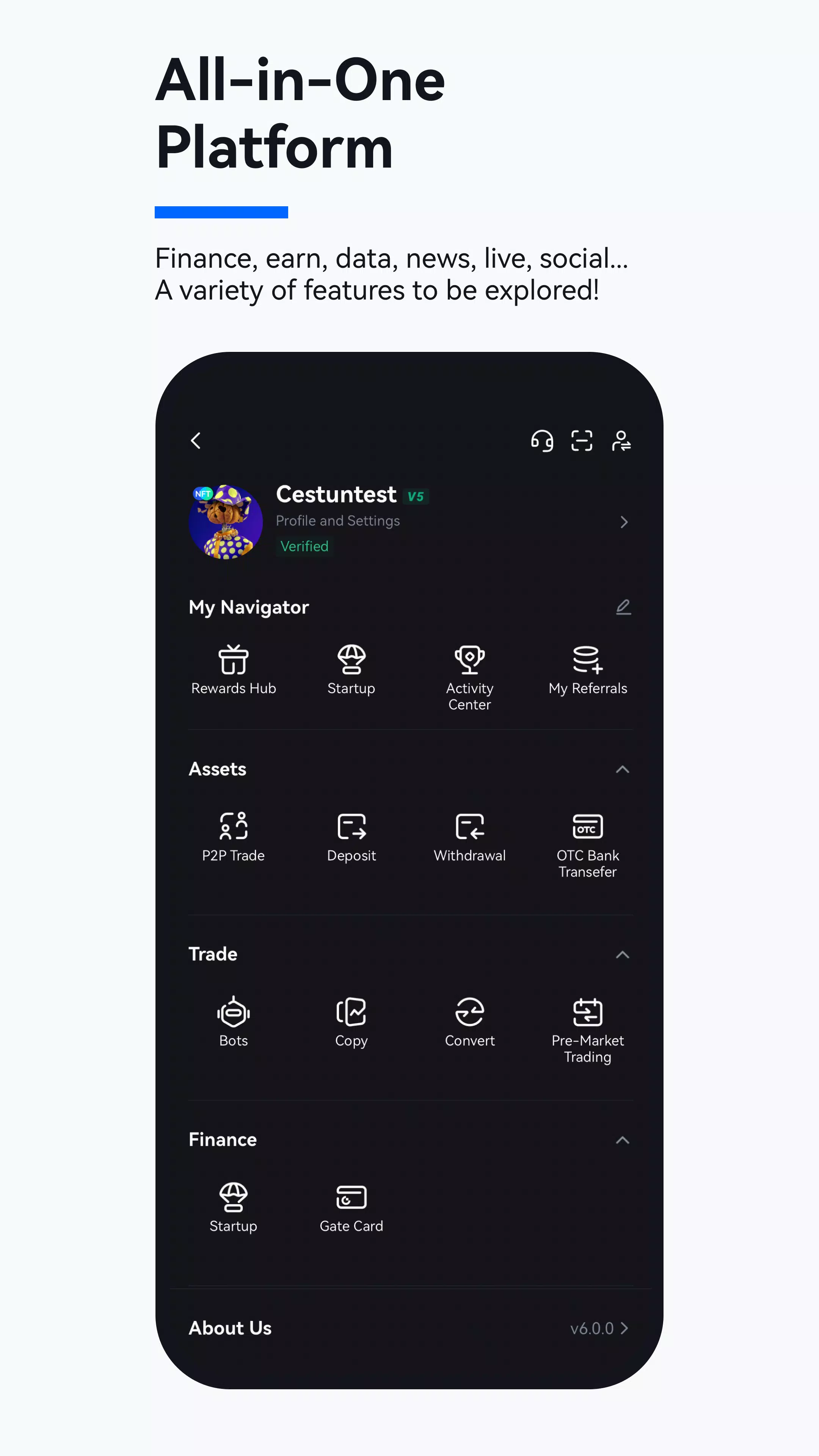 Gate.io Tangkapan skrin 3