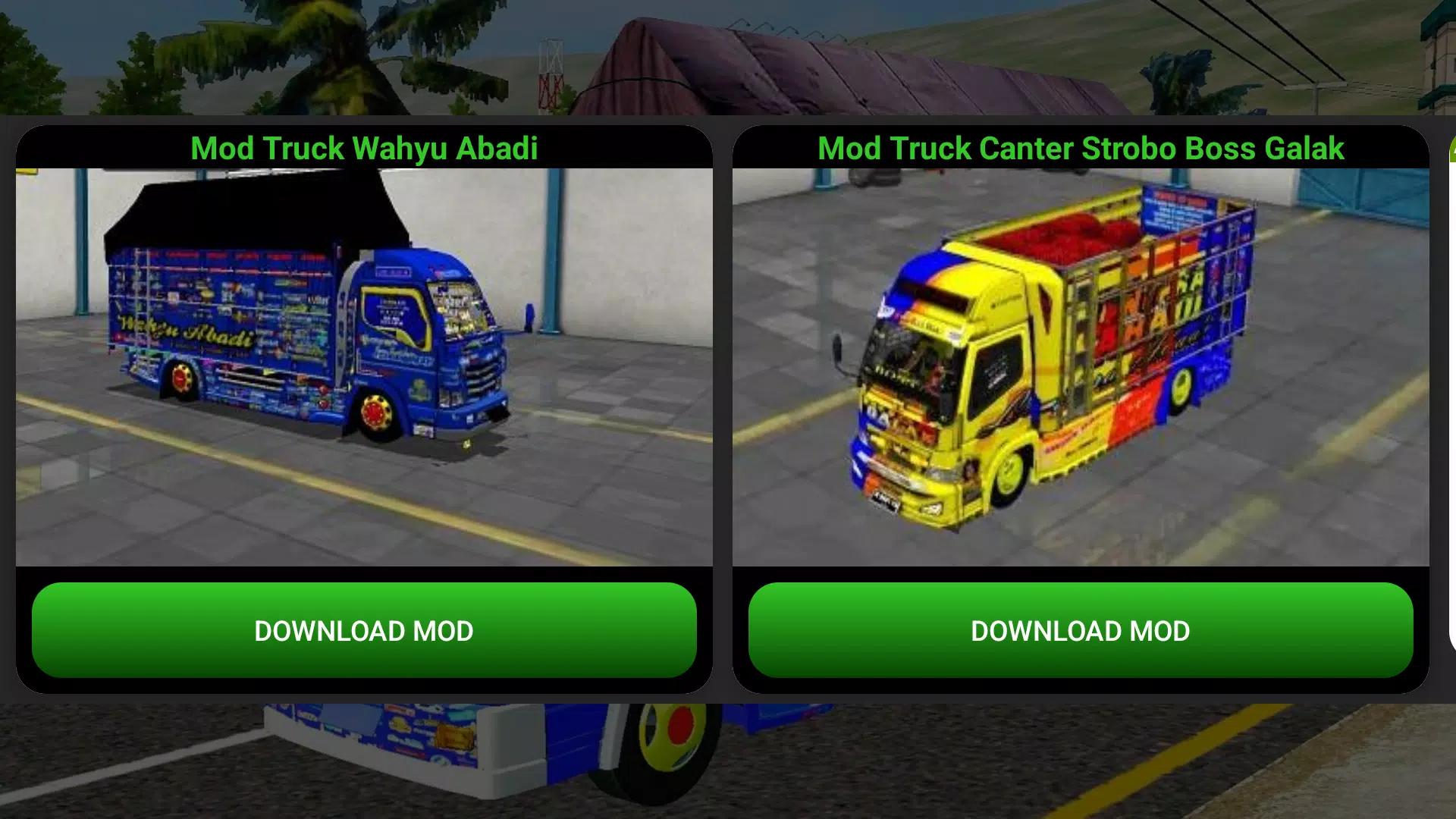 Schermata Mod Truck Wahyu Abadi Bussid 1