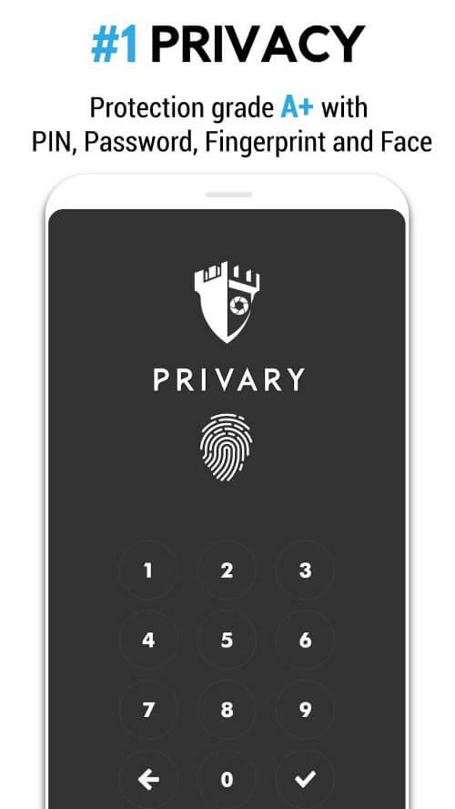 Photo Vault PRIVARY ภาพหน้าจอ 1