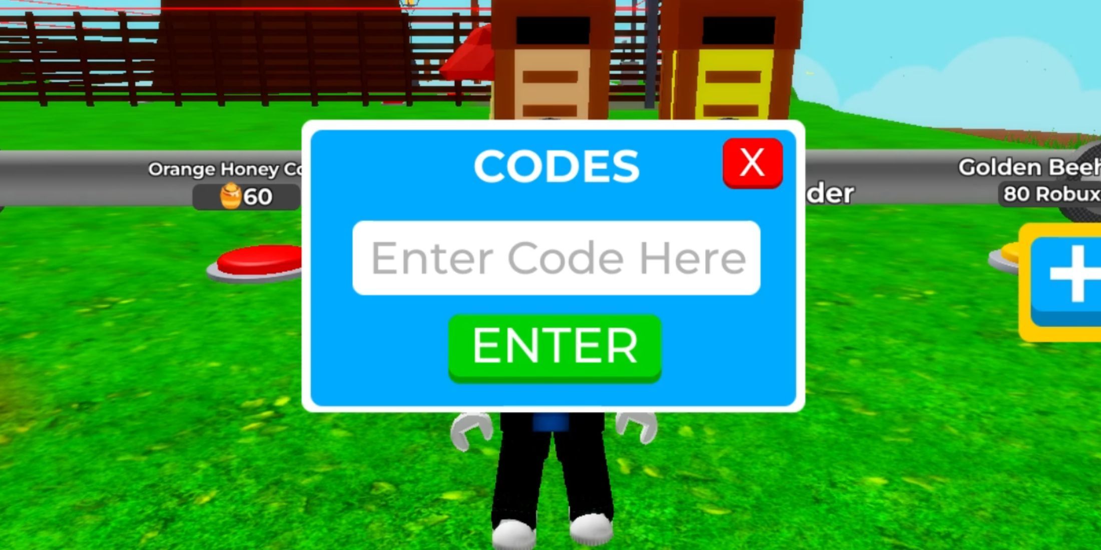 Super Treehouse Tycoon 2 Code Input Screen