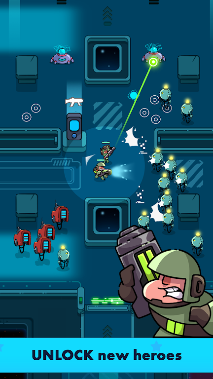 Space Squad: Crash Robots Zrzut ekranu 1