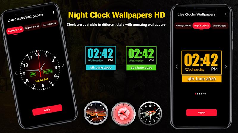 Smart Digital Clock Wallpapers Ảnh chụp màn hình 2