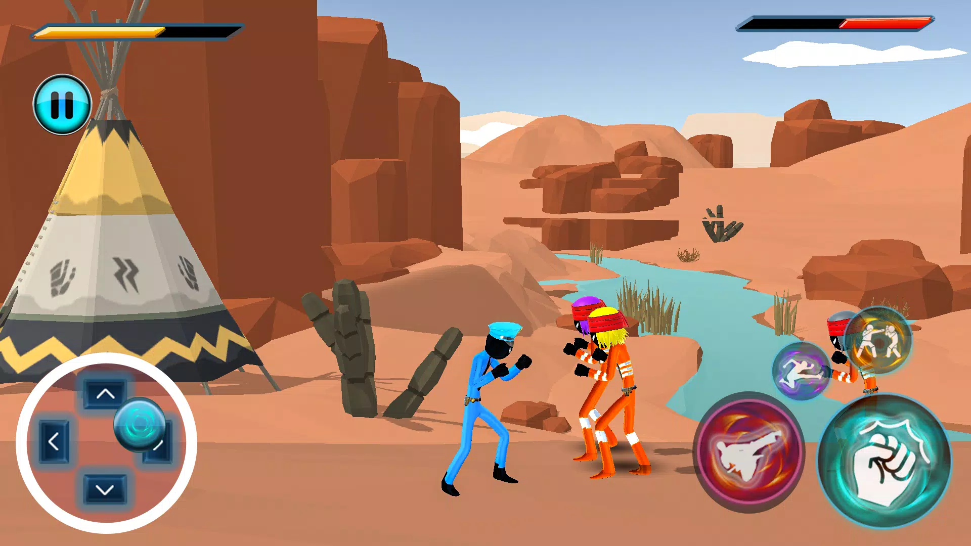 Stickman Fight Battle Survival Screenshot 0