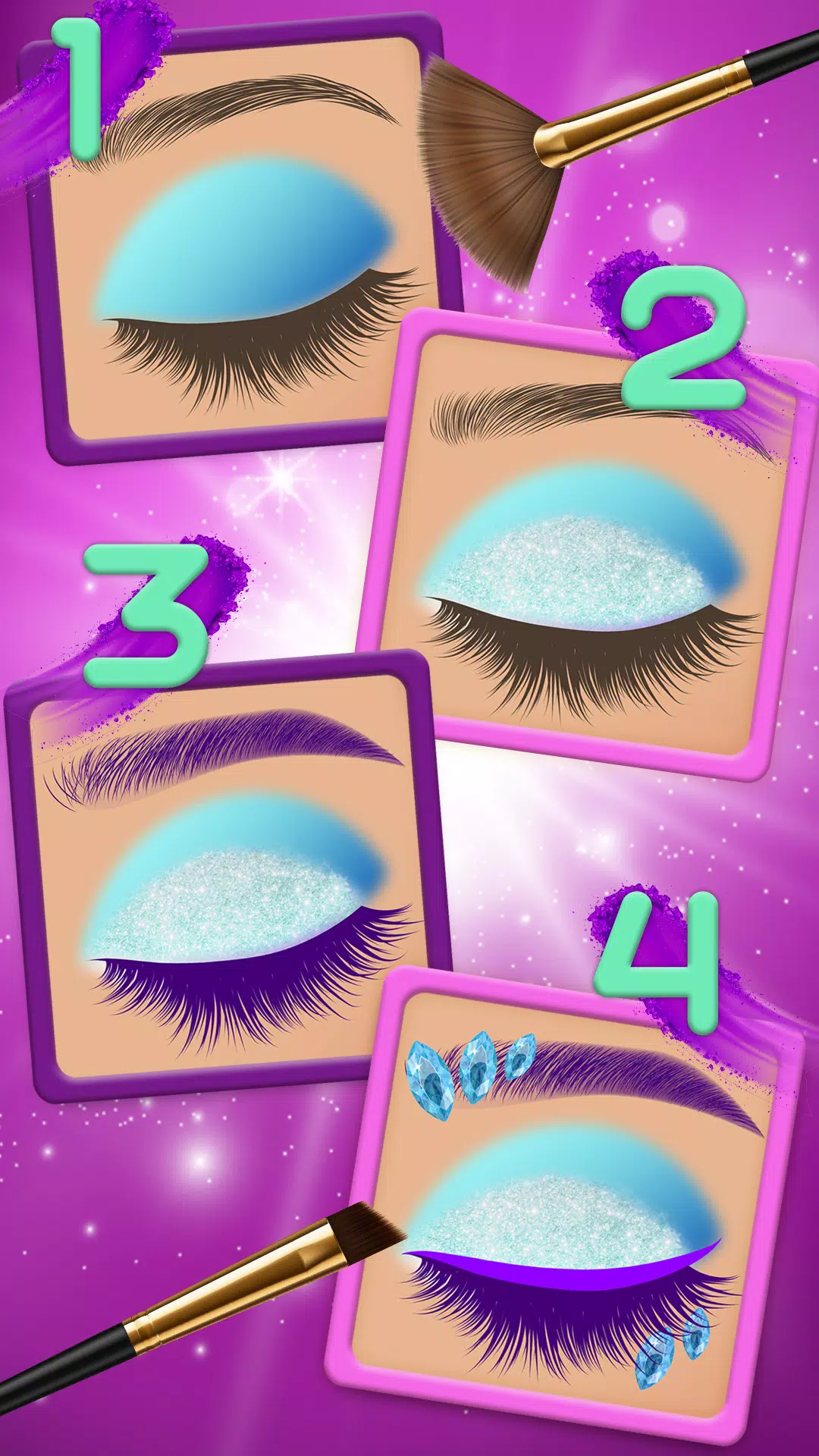 Eye makeup for girls Captura de pantalla 3