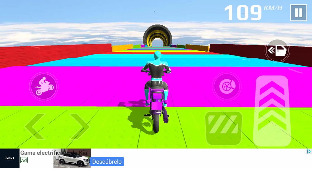 Superhero Moto Stunts Racing 스크린샷 1