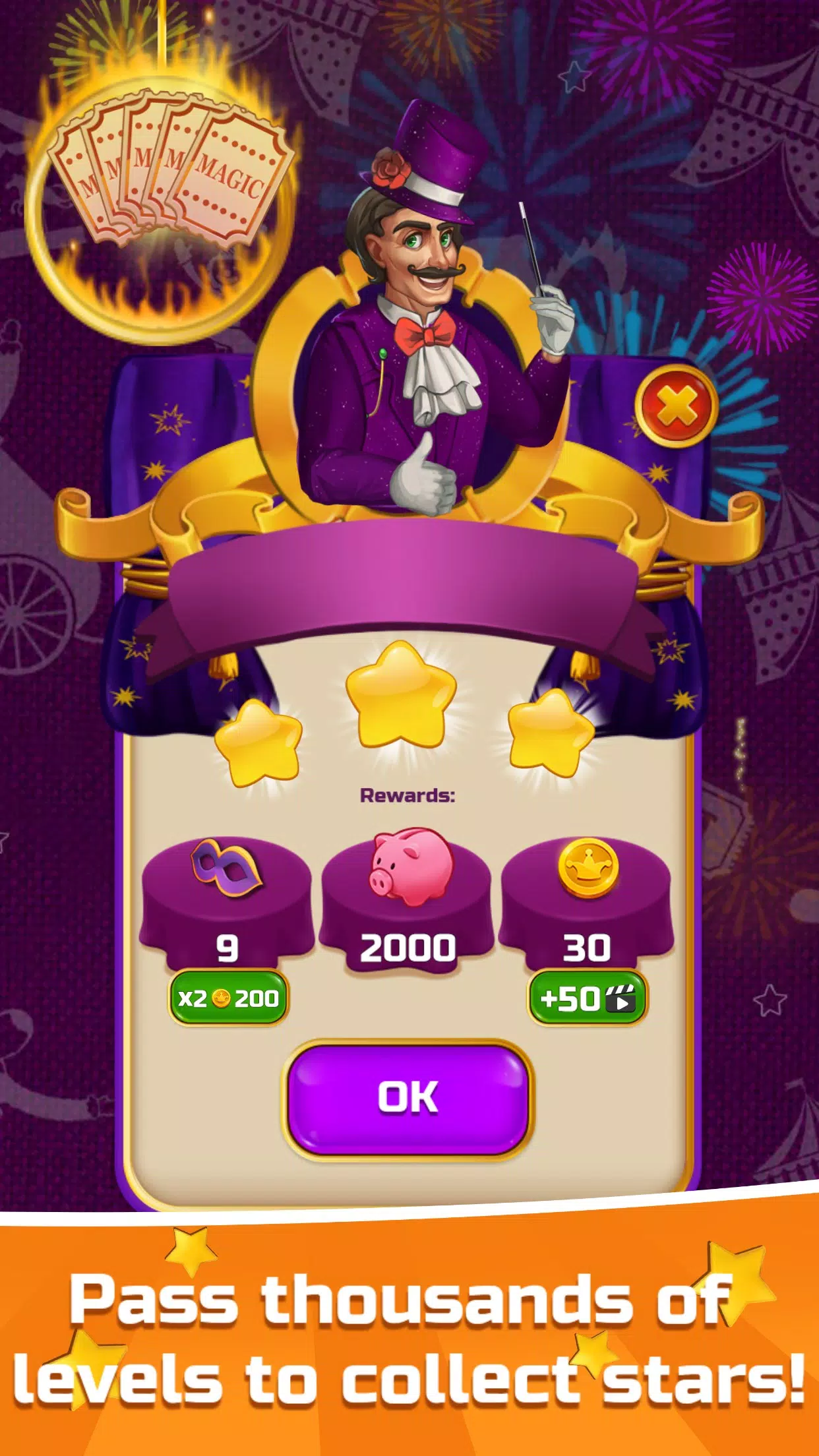 Circus Words: Magic Puzzle 스크린샷 0
