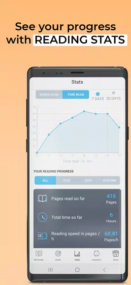 Bookly: Book & Reading Tracker Captura de tela 1