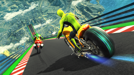 Super Hero Bike: Racing Game Zrzut ekranu 0