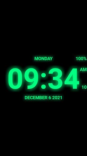 Digital Clock Live Wallpaper-7 Captura de pantalla 3