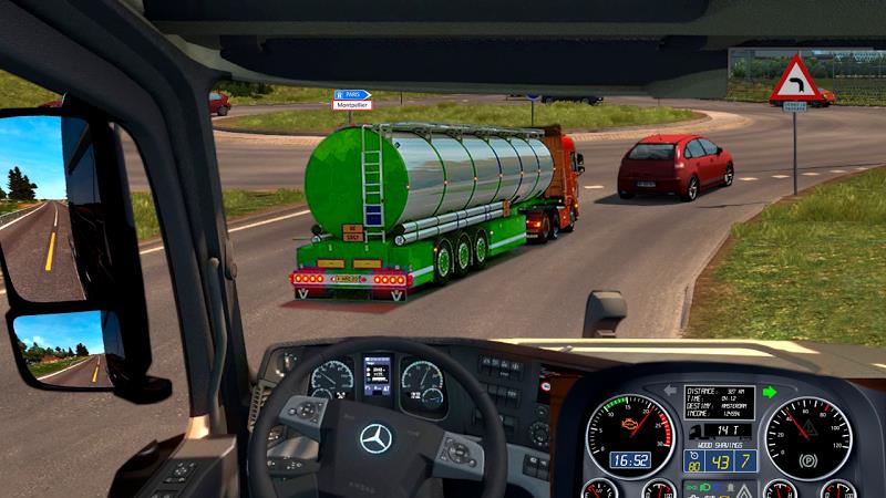 Truck Sim :Modern Tanker Truck Ảnh chụp màn hình 1