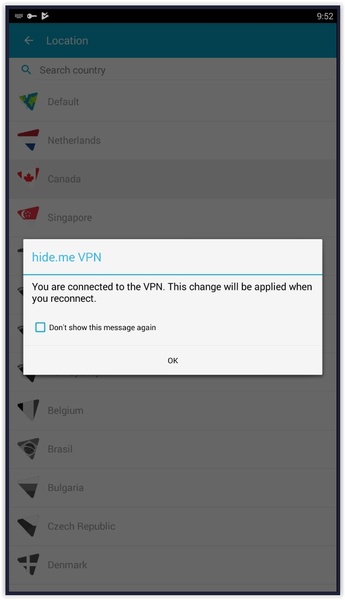 hide.me VPN Schermafbeelding 2