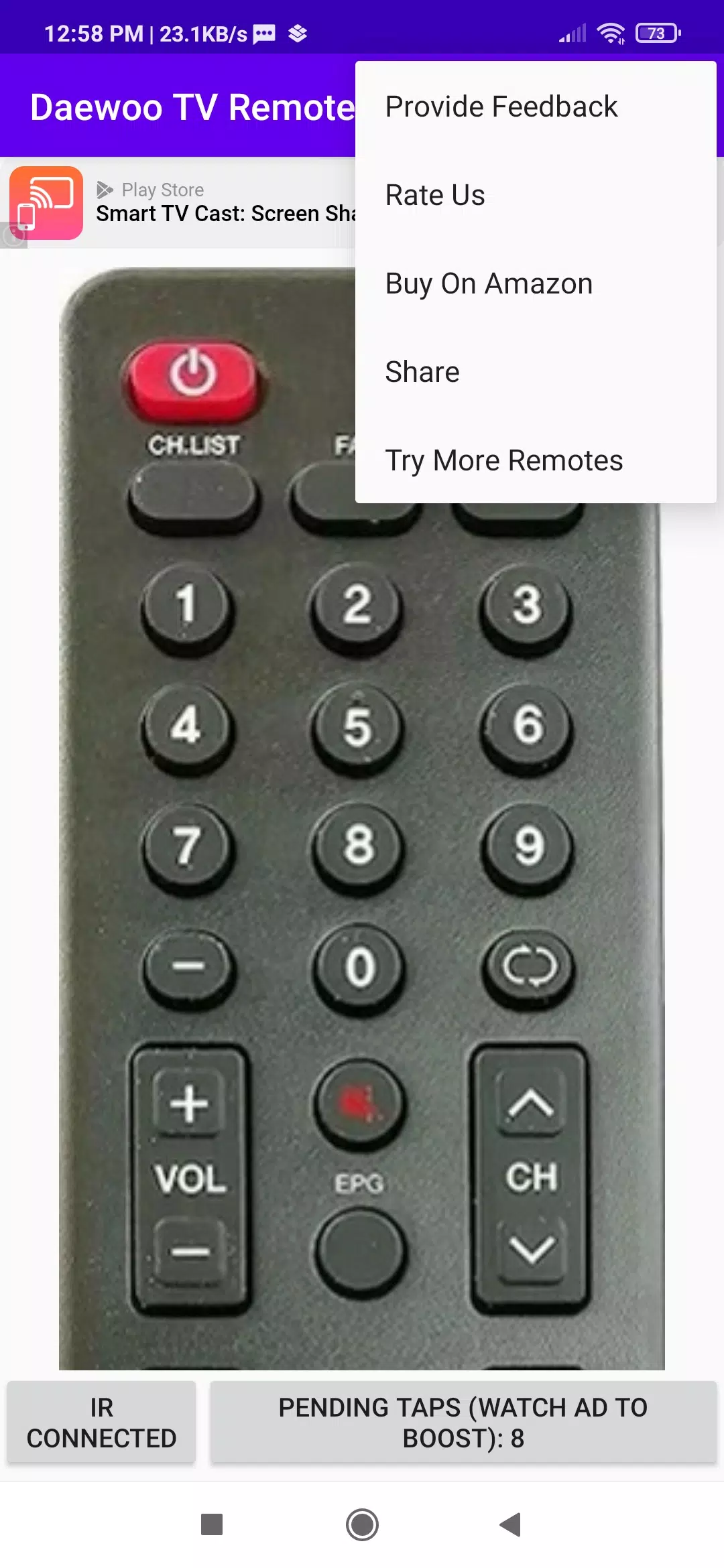 Daewoo TV Remote App Screenshot 3