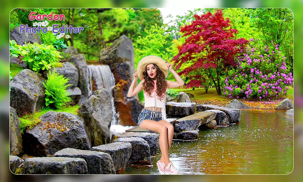 Garden Photo Frame Editor স্ক্রিনশট 0