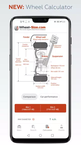 Wheel Size - Fitment database Captura de pantalla 0