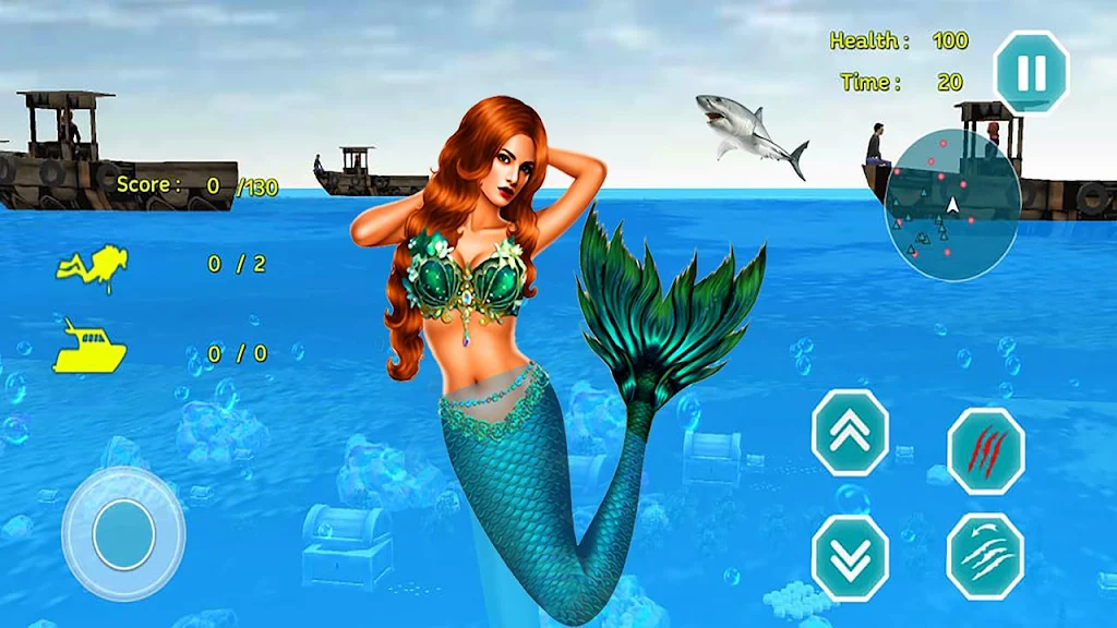 Mermaid Princess simulator 3D Captura de tela 0