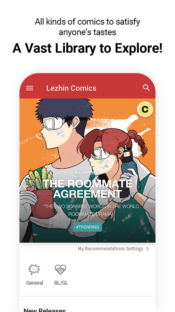 Lezhin Comics - Daily Releases Ảnh chụp màn hình 0