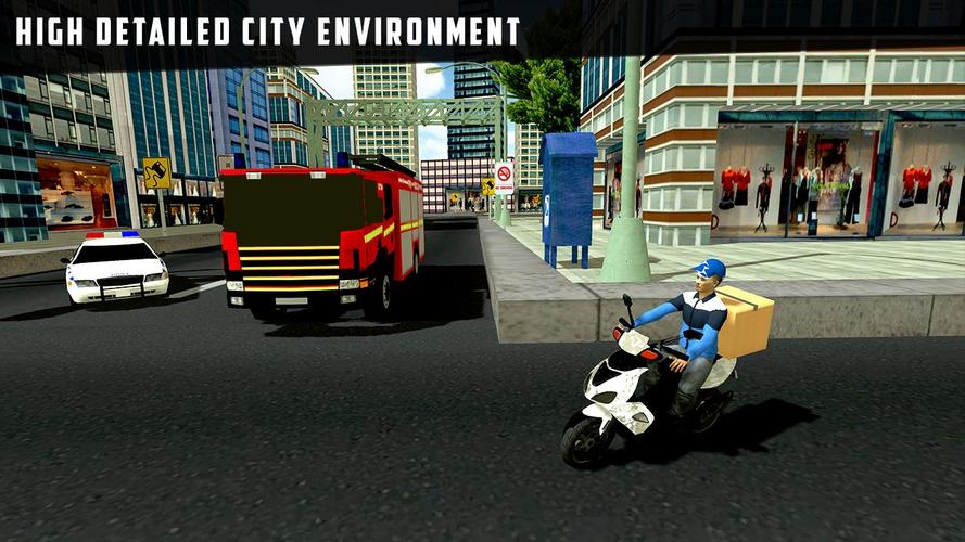 City Courier Delivery Rider Captura de pantalla 1