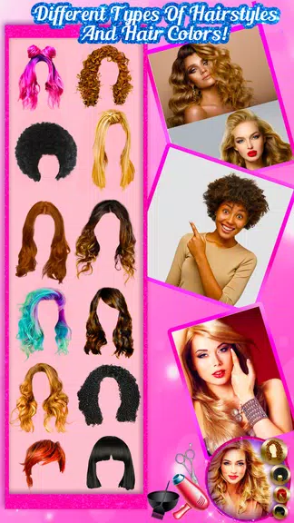 改變髮型美容應用程序：Hair Styler Pro應用截圖第1張