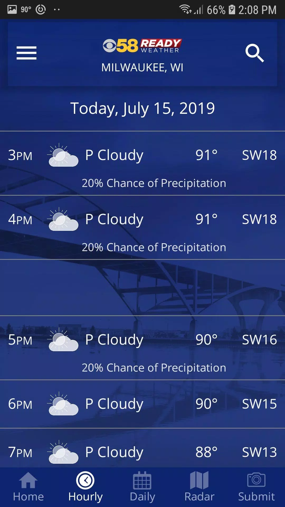 CBS 58 Ready Weather स्क्रीनशॉट 2