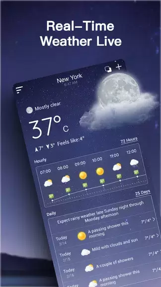 Live Weather Forecast Captura de pantalla 1