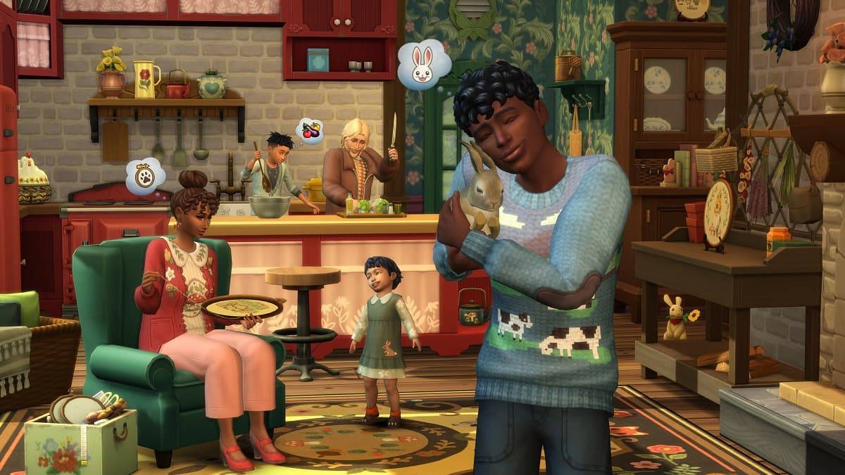 အိမ်တွင်းလူနေမှုတွင်နေထိုင်သော Sims