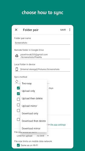 Autosync - File Sync & Backup Tangkapan skrin 3