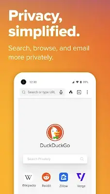 DuckDuckGo Private Browser Schermafbeelding 0