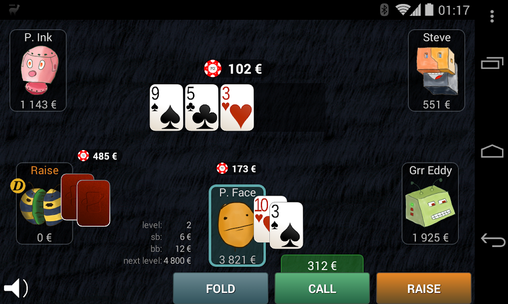 Bots Don't Bluff Offline Poker Скриншот 0
