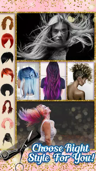 改變髮型美容應用程序：Hair Styler Pro應用截圖第3張