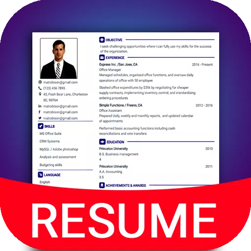 Resume Builder App, CV maker